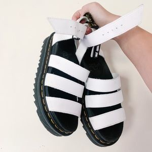 Dr. Marten White Blaire Sandals